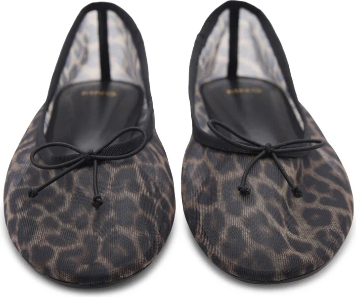 Animal Print Mesh Ballerina Flat - Image 8