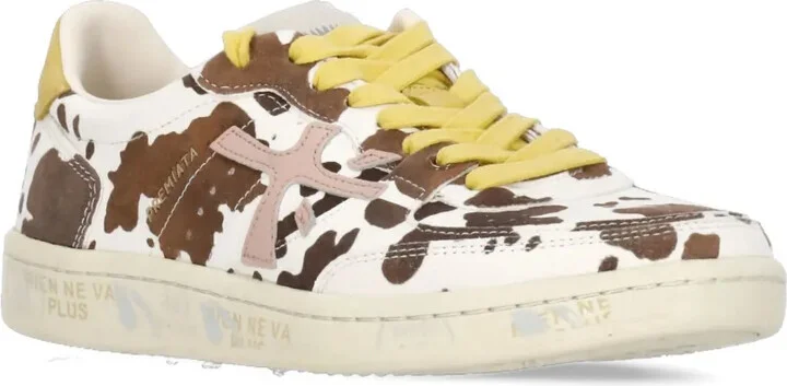 Animalier Pattern Lace-Up Sneakers - Image 2