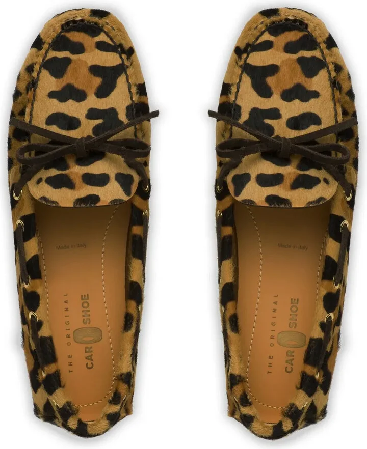 Animalier-print calf hair loafers - Image 4