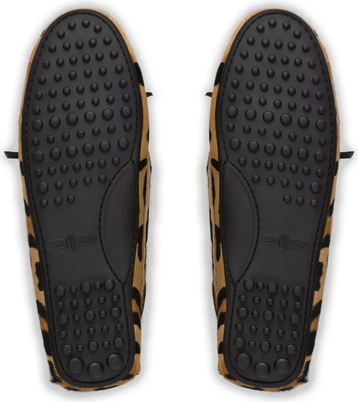 Animalier-print calf hair loafers - Image 5