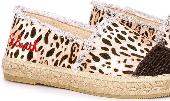 Animalier Print Canvas Espadrillas With Embroidery - Image 2