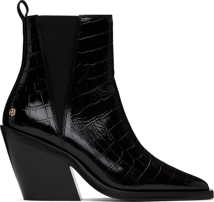 ANINE BING Black Bekah Chelsea Boots