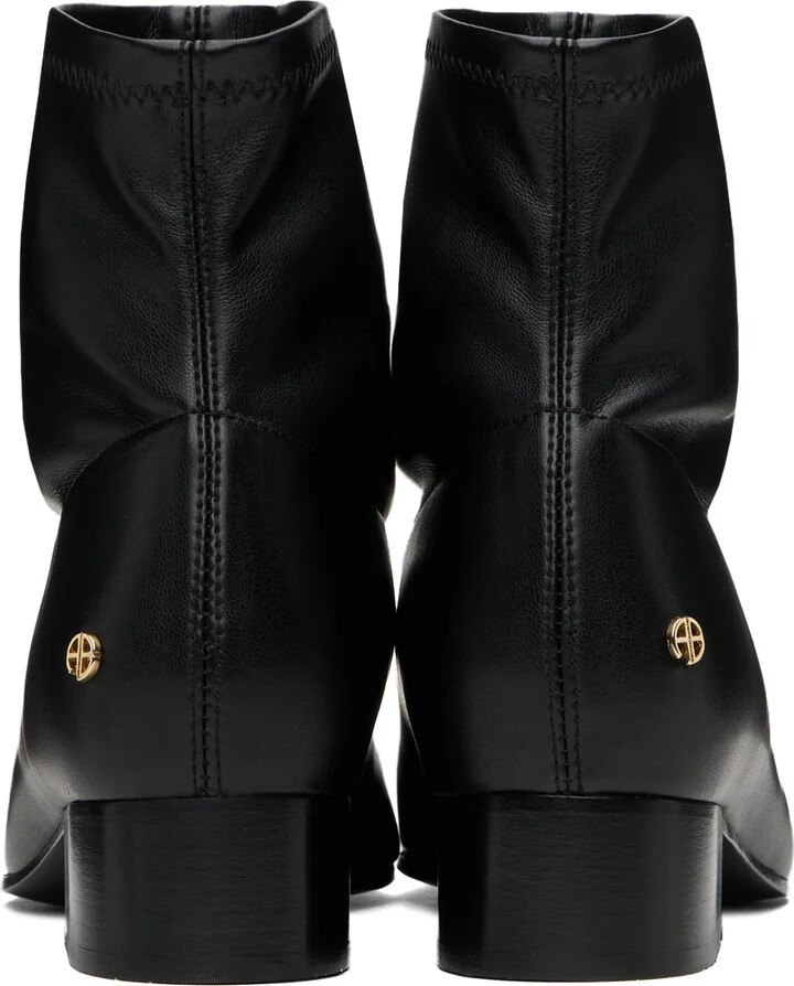 ANINE BING Black Hilda Flat Boots - Image 2