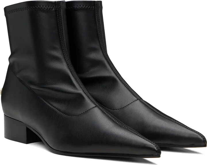 ANINE BING Black Hilda Flat Boots - Image 4