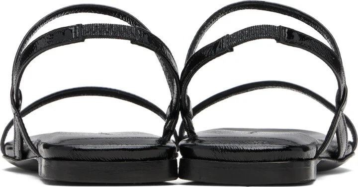 ANINE BING Black Hilda Flat Sandals - Image 2