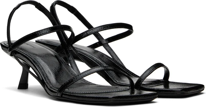 ANINE BING Black Hilda Heeled Sandals - Image 4