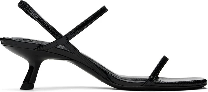 ANINE BING Black Hilda Heeled Sandals