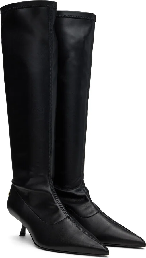 ANINE BING Black Hilda Tall Boots - Image 4