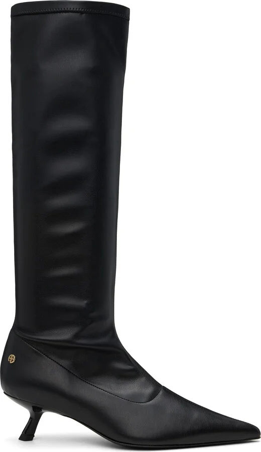 ANINE BING Black Hilda Tall Boots