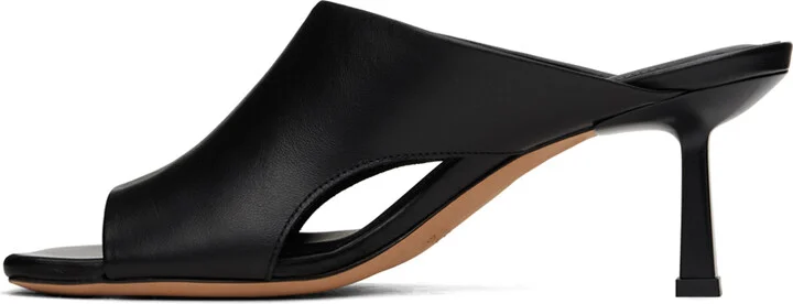 ANINE BING Black Hoxton Heeled Sandals - Image 3