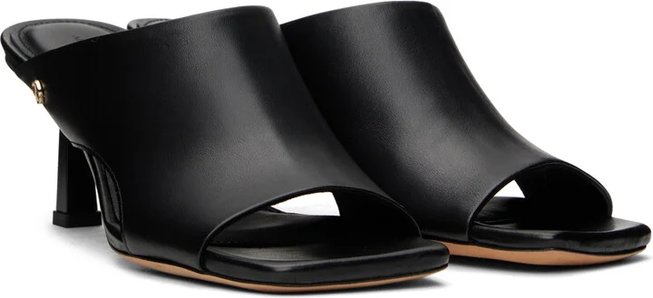 ANINE BING Black Hoxton Heeled Sandals - Image 4