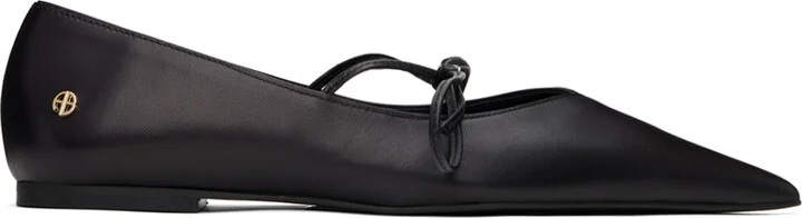 ANINE BING Black Nikki Ballerina Flats