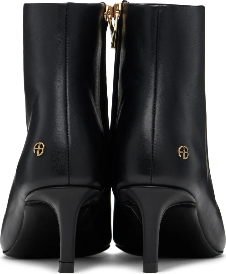 ANINE BING Black Nina Metal Toe Cap Boots - Image 2