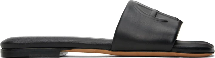 ANINE BING Black Ria Slides
