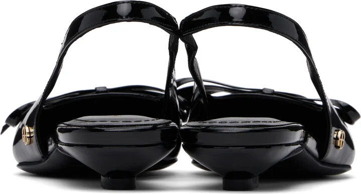 ANINE BING Black Zoey Slingback Heels - Image 2