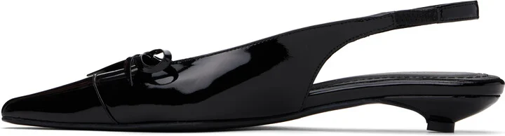 ANINE BING Black Zoey Slingback Heels - Image 3