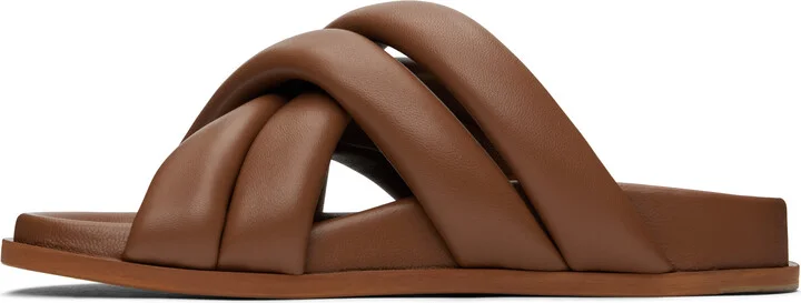 ANINE BING Brown Lizzie Sandals - Image 3