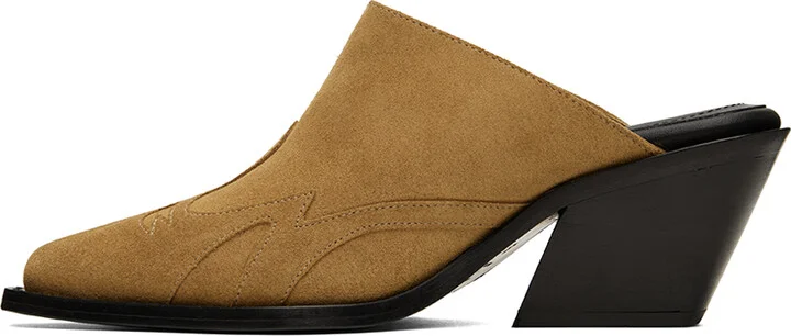 ANINE BING Brown Tania Mules - Image 3
