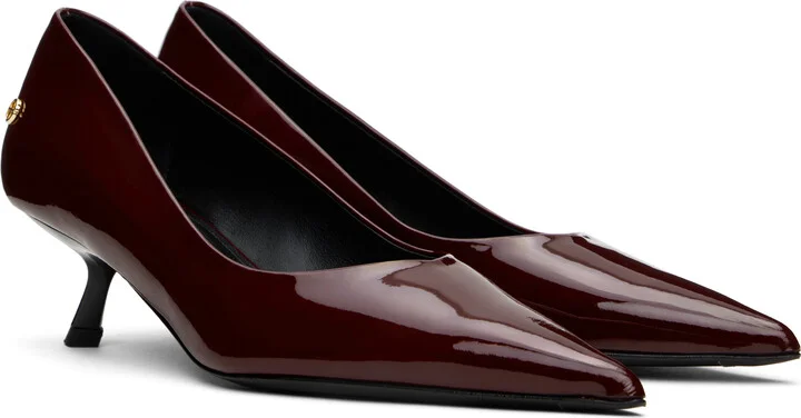 ANINE BING Burgundy Hilda Heels - Image 4