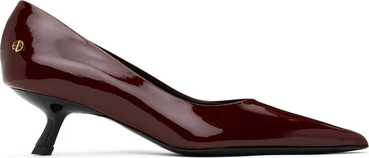 ANINE BING Burgundy Hilda Heels