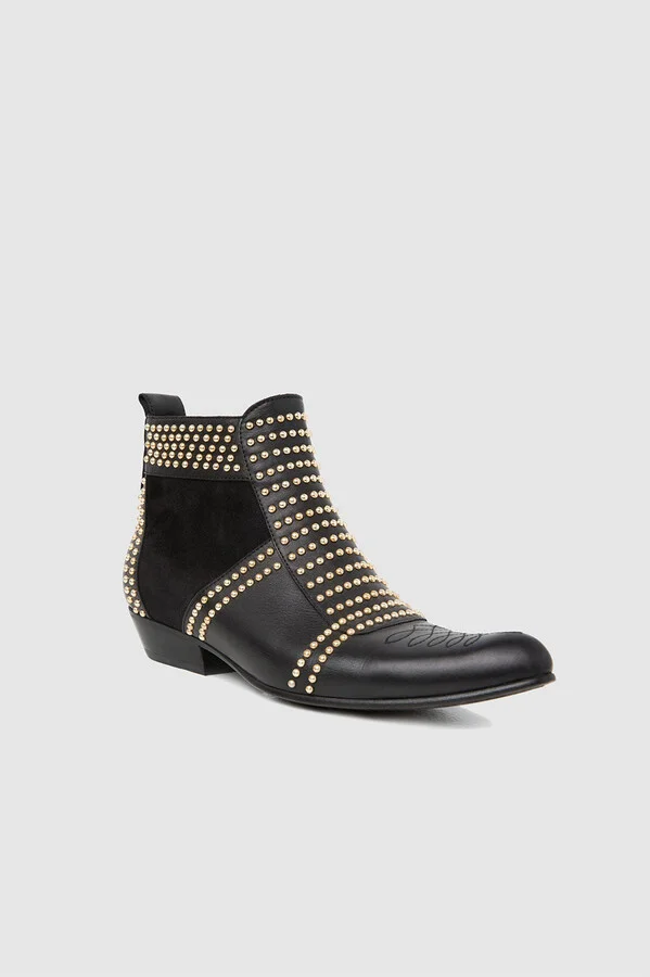 ANINE BING Charlie Boots in Gold Studs - Image 2