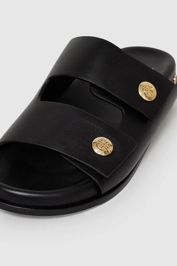 ANINE BING Ella Slides in Black - Image 5