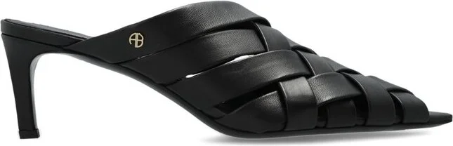 Anine Bing Eve Pointed Toe Woven Mules