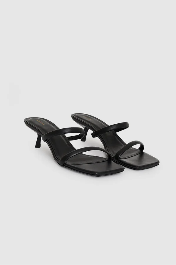 ANINE BING Hilda Mule Sandals in Black - Image 4