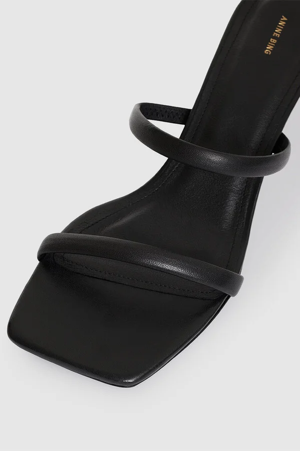 ANINE BING Hilda Mule Sandals in Black - Image 5