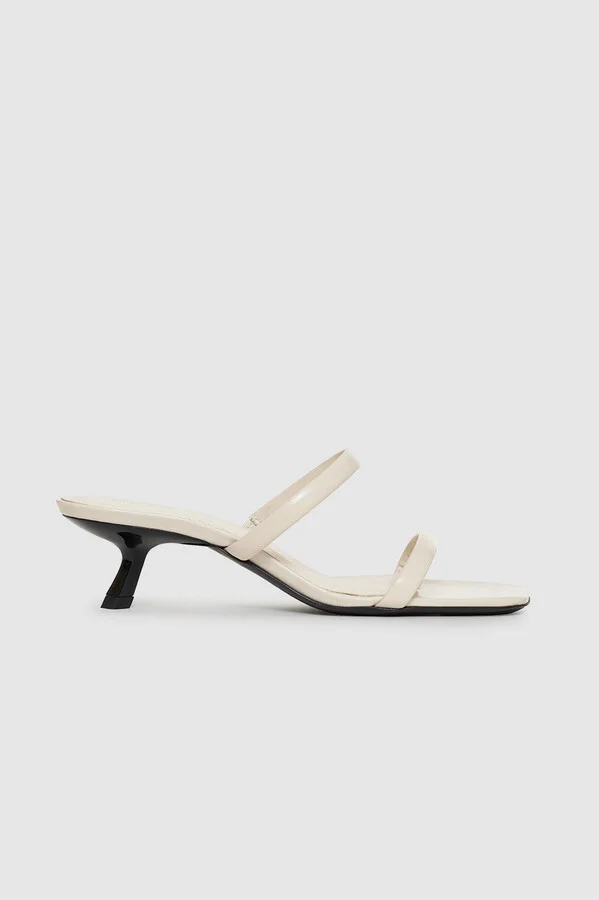 ANINE BING Hilda Mule Sandals in Bone