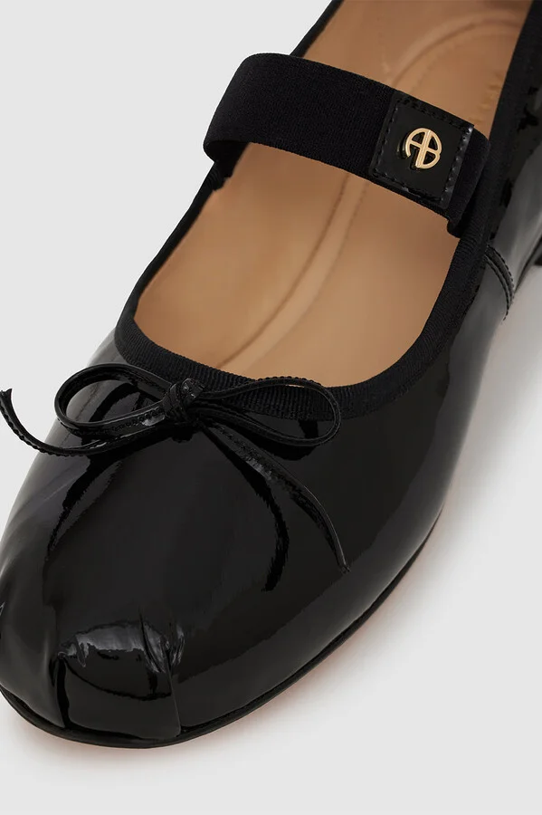 ANINE BING Jolie Flats in Black Patent - Image 5