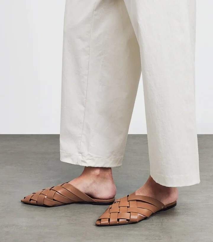 Anine Bing Leather Eve Flats - Image 2