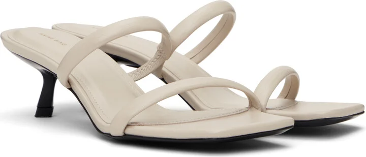 ANINE BING Off-White Hilda Mules - Image 4