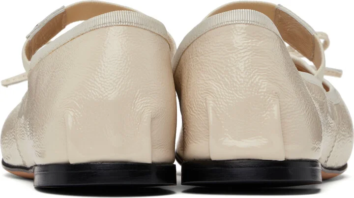 ANINE BING Off-White Jolie Ballerina Flats - Image 2