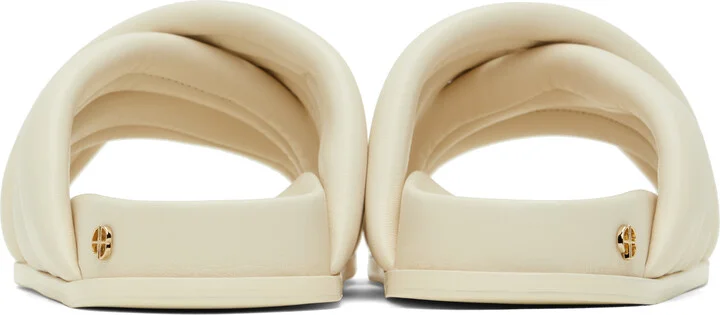 ANINE BING Off-White Lizzie Sandals - Image 2