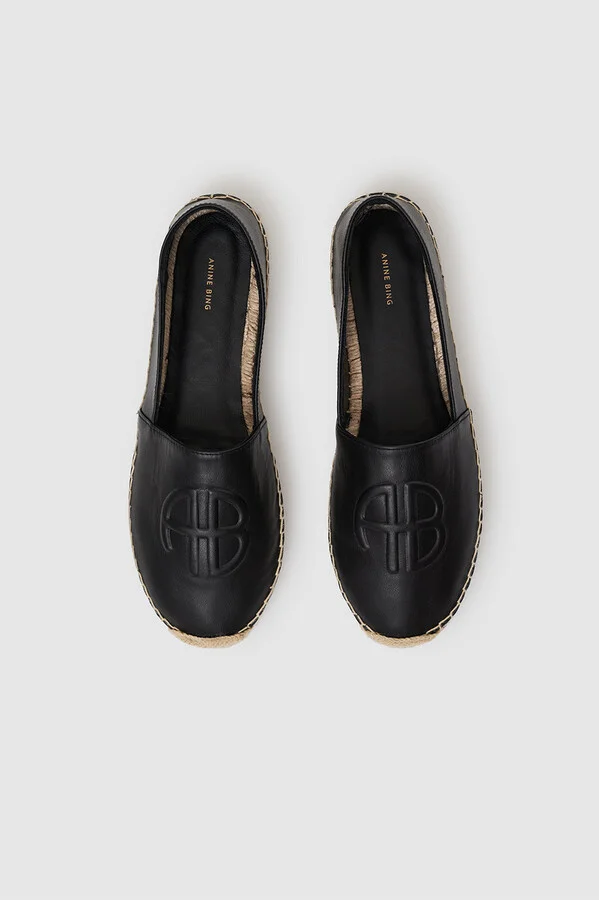 ANINE BING Paloma Espadrilles in Black - Image 2