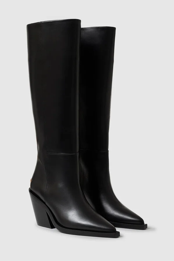 ANINE BING Tall Bekah Boots in Black - Image 2