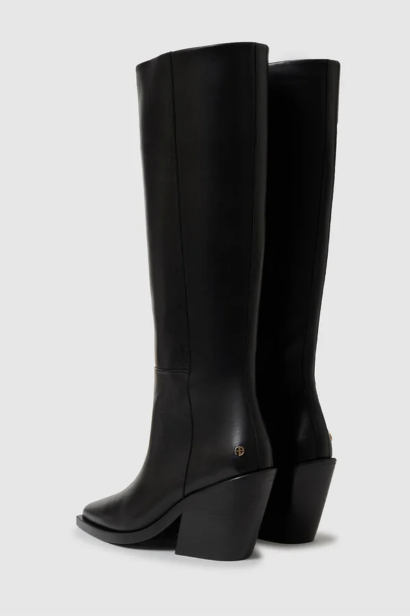 ANINE BING Tall Bekah Boots in Black - Image 4