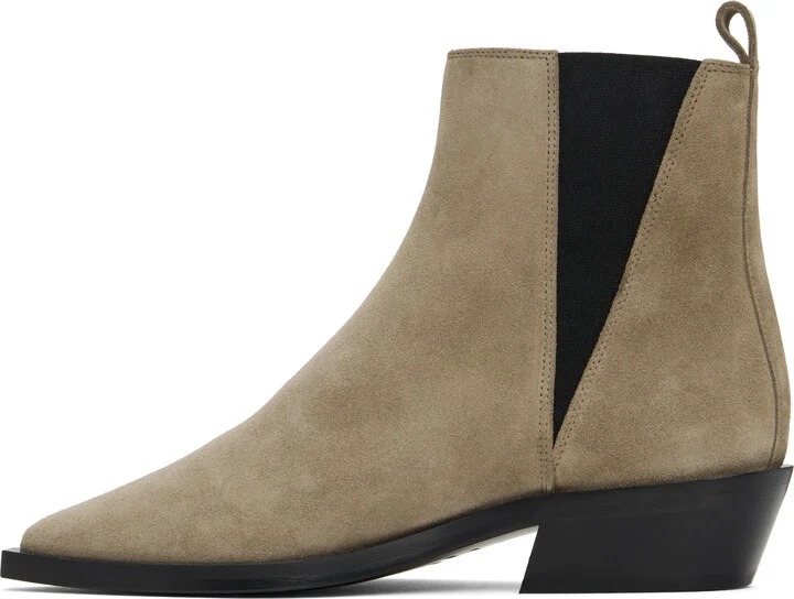 ANINE BING Taupe Bekah Flat Boots - Image 3
