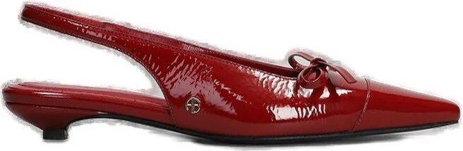 Anine Bing Zoey Bow Detailed Slingback Pumps