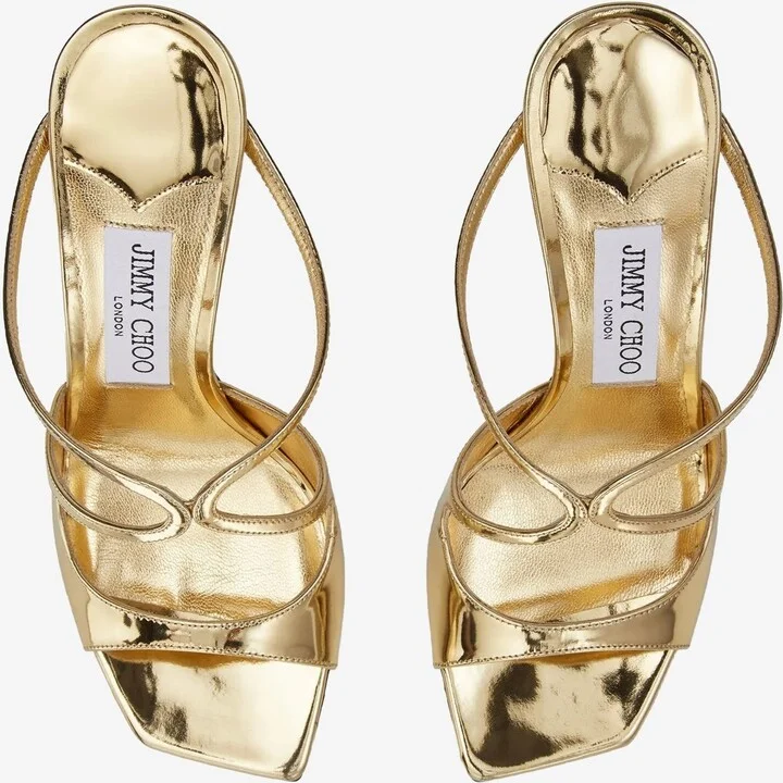Anise 95 Metallic Leather Sandals - Image 2