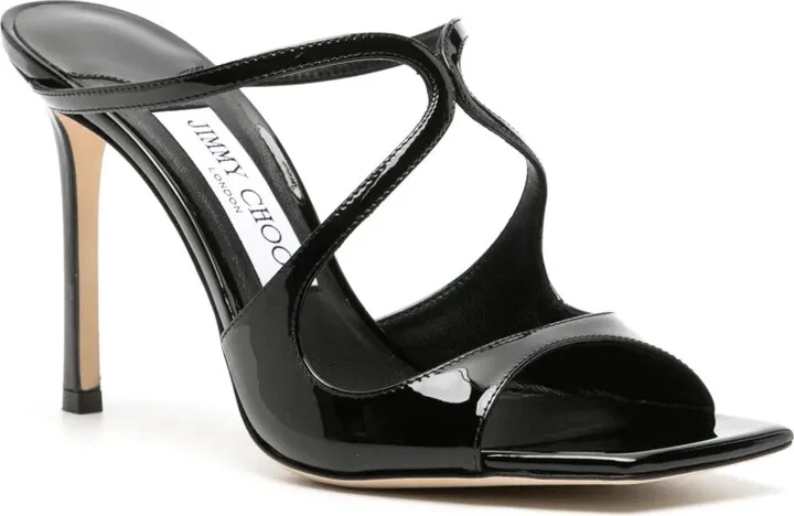 Anise 95mm cut-out patent mules - Image 2