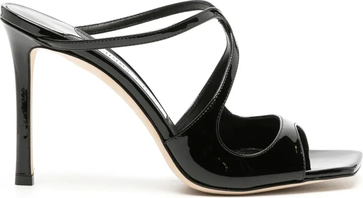 Anise 95mm cut-out patent mules