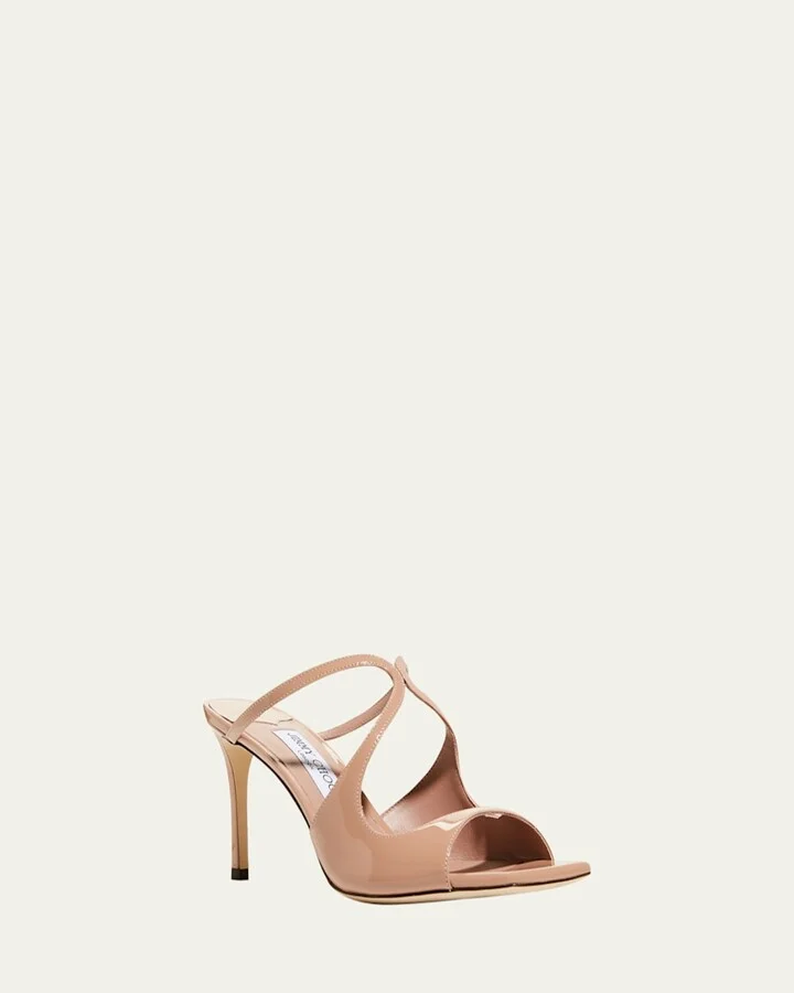 Anise Patent Leather Slide Sandals - Image 4
