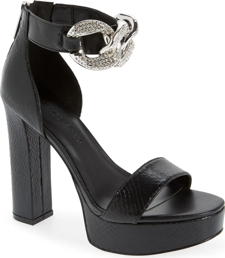 Anisha Crystal Links Platform Sandal