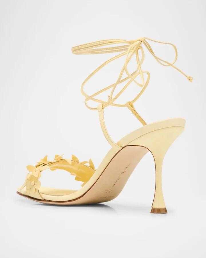 Anista Suede Ankle-Wrap Sandals - Image 3