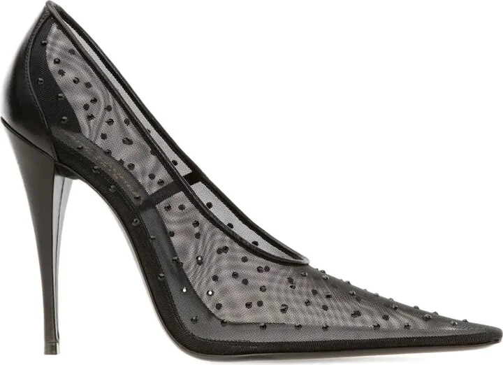 Anja 115mm rhinestoned pumps