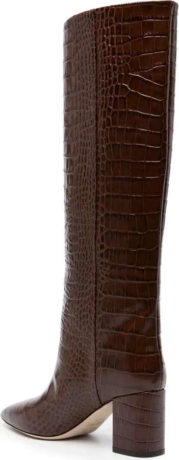 Anja 70mm crocodile-effect boots - Image 3