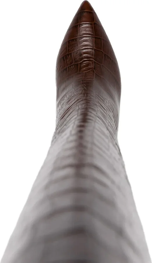 Anja 70mm crocodile-effect boots - Image 4