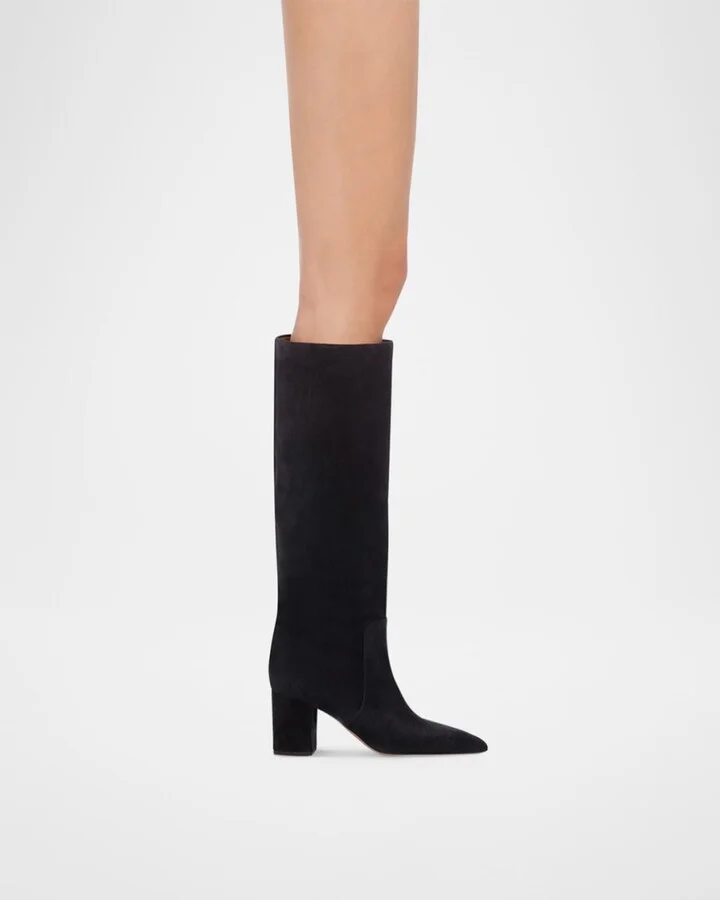 Anja Suede Knee-High Boots - Image 5